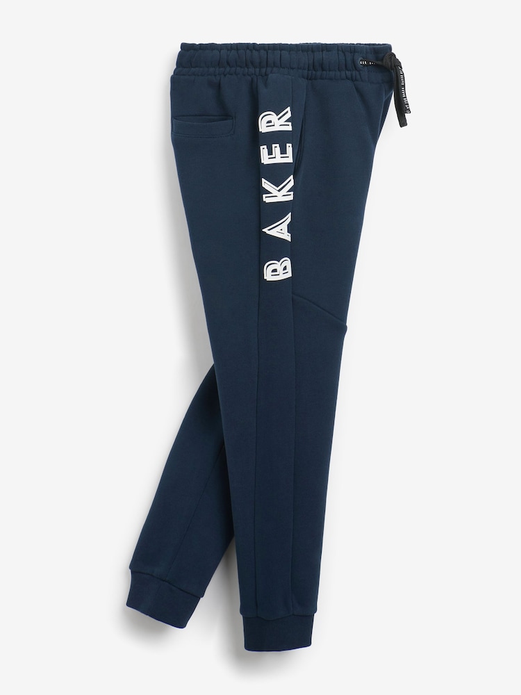 Marineblauw - Baker by Ted Baker 100% katoenen joggingbroek - Image 9 of 10