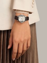 Rotary Brown Ladies Rotary Heritage White Dial Stainless Steel Brown Leather Strap Watch - Image 4 of 6