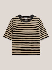 Hobbs Black Clemmie Knit T-Shirt - Image 4 of 4