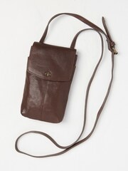 FatFace Brown Bronte Bee Phone Bag - Image 1 of 3