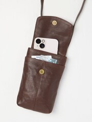 FatFace Brown Bronte Bee Phone Bag - Image 2 of 3
