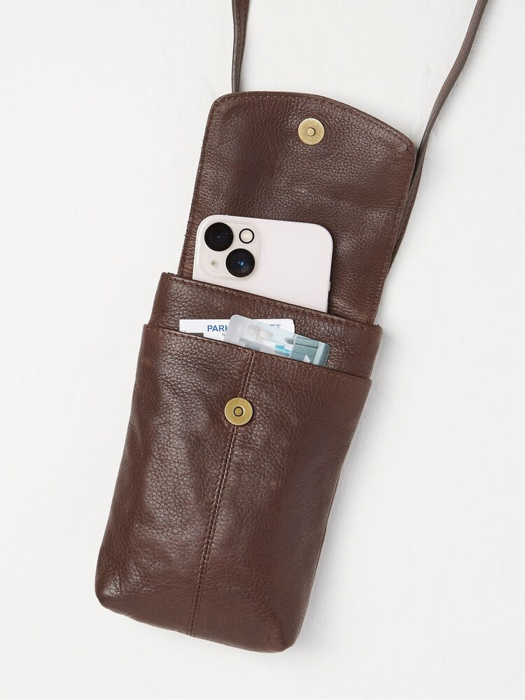 FatFace Brown Bronte Bee Phone Bag - Image 2 of 3
