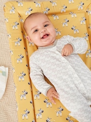 JoJo Maman Bébé Yellow Zebra Baby Changing Mat - Image 1 of 2
