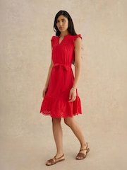 Hobbs Red Romy Jersey Dress - Image 1 of 4