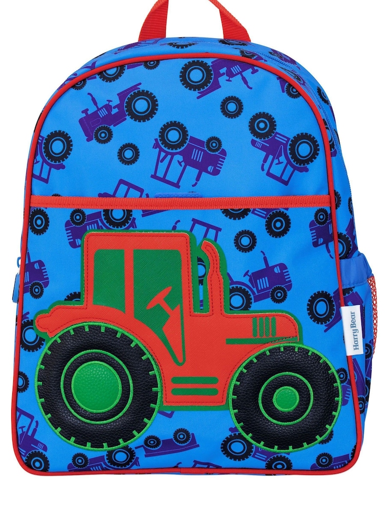 Harry Bear Blue Tractor Transport Backpack - Image 1 of 4