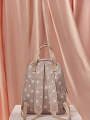 Cath Kidston Pink Twilight Garden Print Casual Backpack - Image 3 of 11