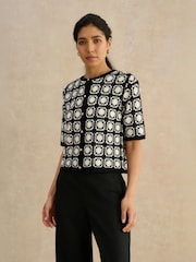 Hobbs White Sophia Cardigan - Image 1 of 4