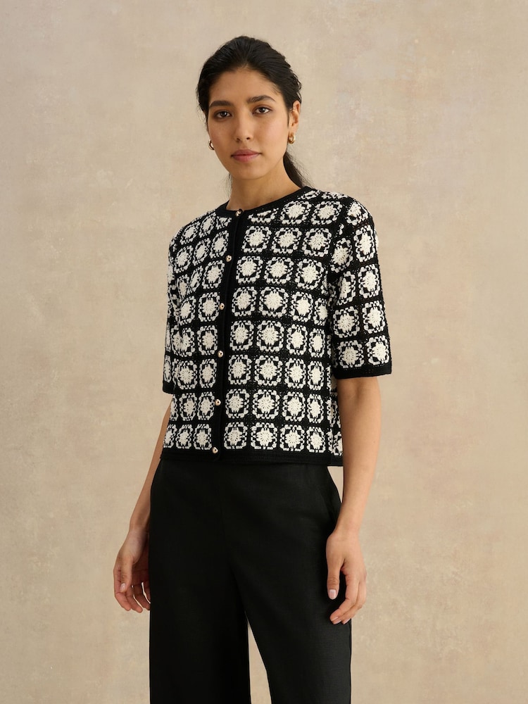 Hobbs White Sophia Cardigan - Image 1 of 4