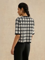 Hobbs White Sophia Cardigan - Image 2 of 4