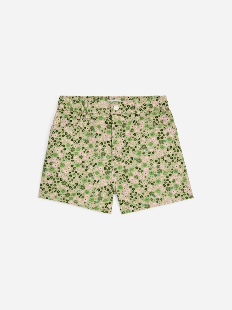 ARKET Green Denim Shorts - Image 1 of 1