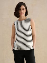 Hobbs White Roxie Stripe Tank - Image 1 of 4