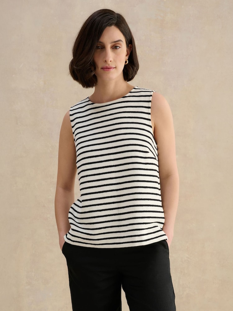 Hobbs White Roxie Stripe Tank - Image 1 of 4