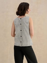 Hobbs White Roxie Stripe Tank - Image 2 of 4