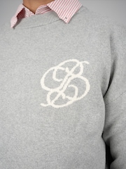 Prohibited Grey Academy Knit Sweater - Image 4 of 6