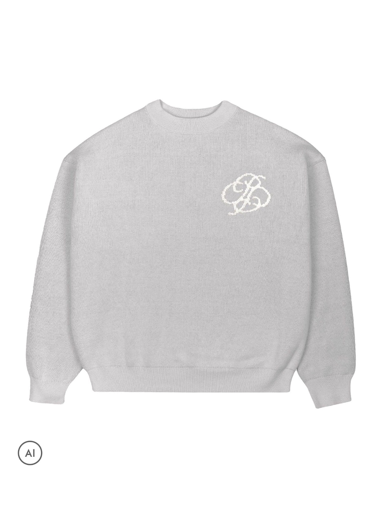 Prohibited Grey Academy Knit Sweater - Image 6 of 6