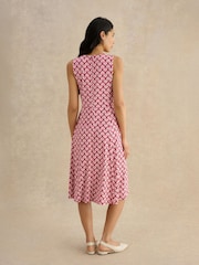 Hobbs Pink Lisa Jersey Dress - Image 2 of 4
