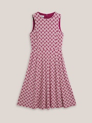 Hobbs Pink Lisa Jersey Dress - Image 4 of 4