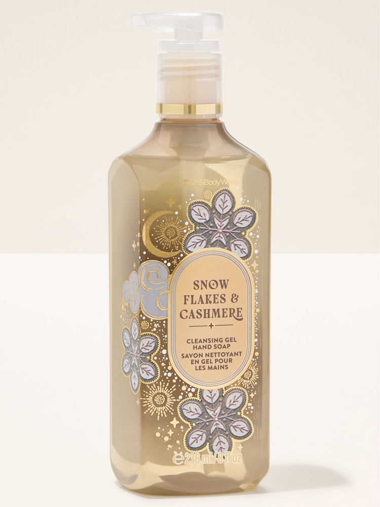 Bath & Body Works Snowflakes and Cashmere Cleansing Gel Hand Soap 236ml - Image 1 of 2 Bath & Body Works Snowflakes and Cashmere Cleansing Gel Hand Soap 236ml - Image 1 of 2