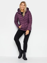 M&Co Purple Short Quilted Padded Jacket - Image 4 of 4