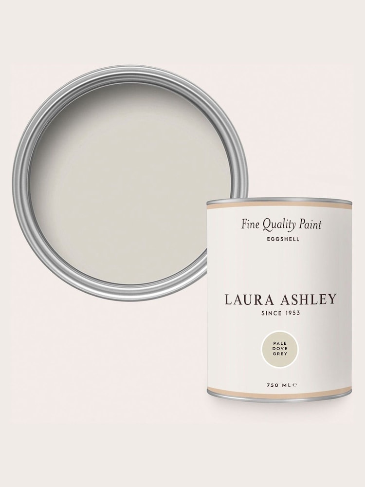 Laura Ashley Pale Dove Grey Eggshell 750ml Paint - Image 4 of 4