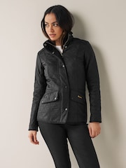Barbour® Black Cavalry Quilted Jacket - Image 1 of 10