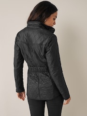 Barbour® Black Cavalry Quilted Jacket - Image 3 of 10