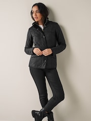 Barbour® Black Cavalry Quilted Jacket - Image 5 of 10