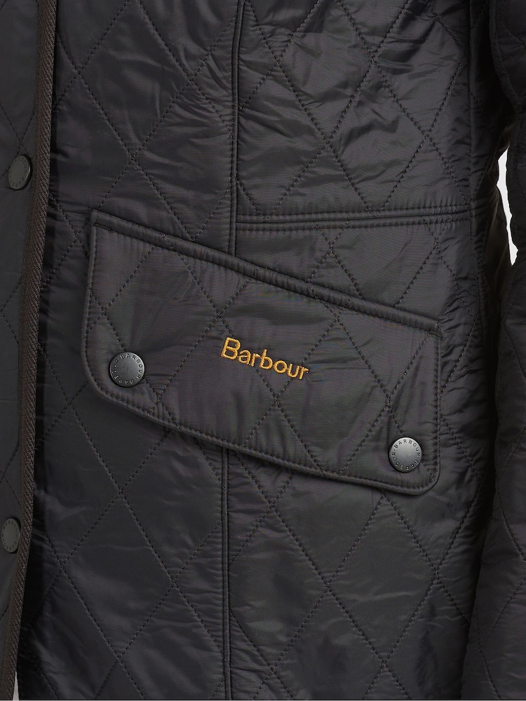 Barbour® Black Cavalry Quilted Jacket - Image 9 of 9