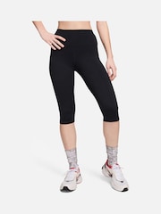 Nike Black One High-Waisted Capri Leggings - Image 1 of 9