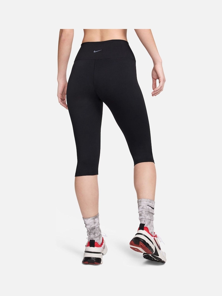 Nike Black One High-Waisted Capri Leggings - Image 2 of 9