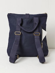 FatFace Alba Blue Canvas Backpack - Image 2 of 2