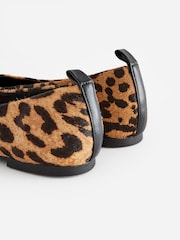 Leopard Forever Comfort® Leather Toe Cap Ballerinas Shoes - Image 3 of 7