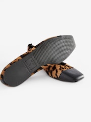 Leopard Forever Comfort® Leather Toe Cap Ballerinas Shoes - Image 4 of 7