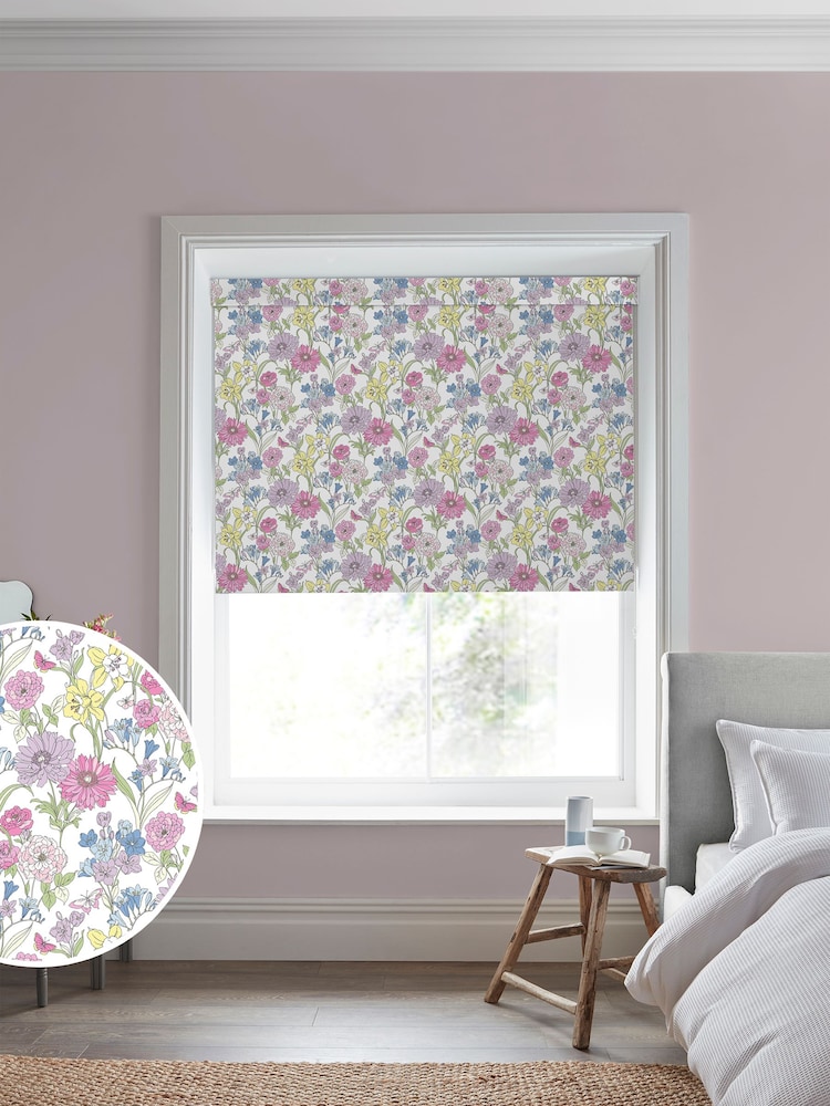 Laura Ashley Multi Gilley Made to Measure Roller Blind - Image 1 of 6