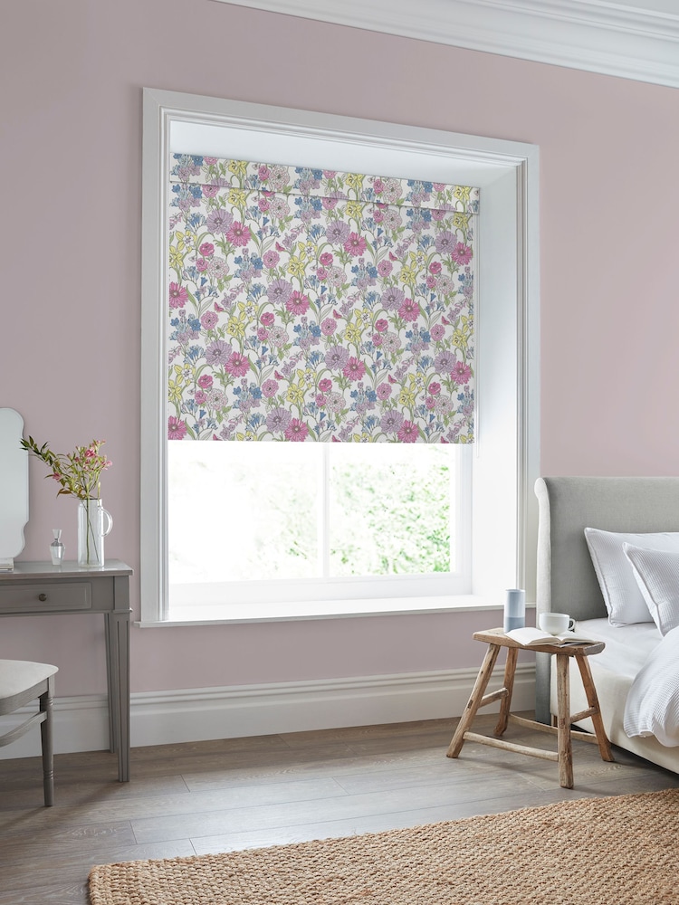 Laura Ashley Multi Gilley Made to Measure Roller Blind - Image 2 of 6