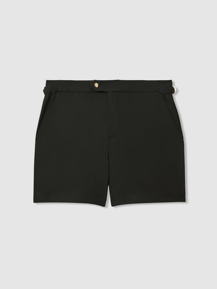 Reiss Bottle Green Sun Side Adjuster Swim Shorts - Image 2 of 6