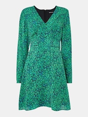 Whistles Green Dappled Floral Lori Dress - Image 5 of 5