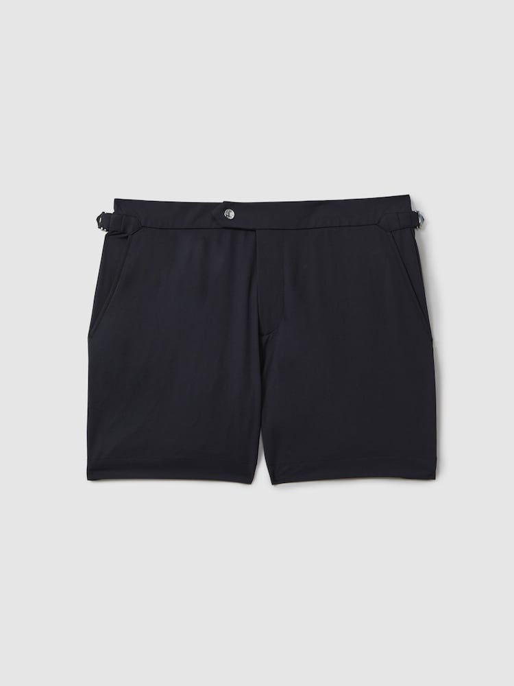 Reiss Navy Sun Side Adjuster Swim Shorts - Image 2 of 5