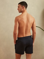 Reiss Navy Sun Side Adjuster Swim Shorts - Image 4 of 5