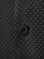 Reiss x McLaren F1 Team Black Cuban Collar Shirt - Image 8 of 8