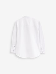 White Easy Care Grandad Collar Shirt (3-16yrs) - Image 2 of 3