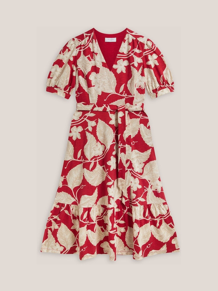 Hobbs Red Petite Martha Dress - Image 4 of 4