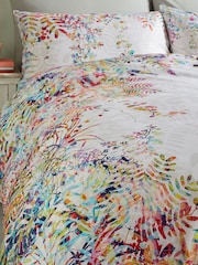 Clarissa Hulse Cream Cascading Kaleidoscope 100% Cotton Duvet Cover and Pillowcase Set - Image 2 of 4
