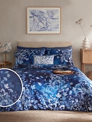 Clarissa Hulse Cyanotype 100% Cotton Duvet Cover and Pillowcase Set - Изображение 1 из 6
