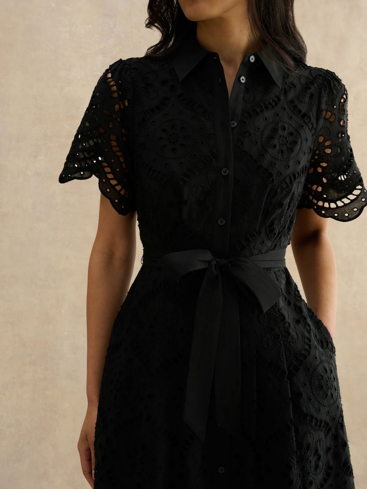 hobbs black lace dress Buy Hobbs Black Willa Broderie Dress from Next USA