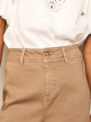 Tan Brown Wide Leg Jeans - Image 4 of 6
