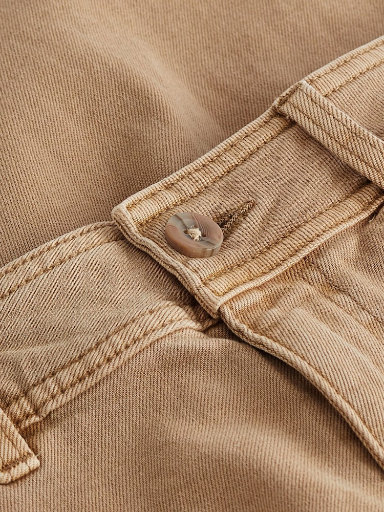 Tan Brown Wide Leg Jeans - Image 6 of 6