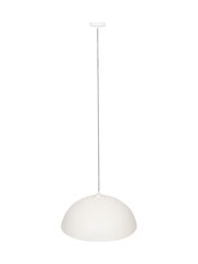 Pacific Matt Cream & Silver Leaf Dome Ceiling Light Pendant - Image 3 of 5