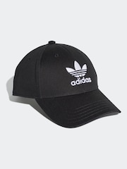 adidas Originals Dark Black Trefoil 100% Cotton Baseball Cap - Image 1 of 5