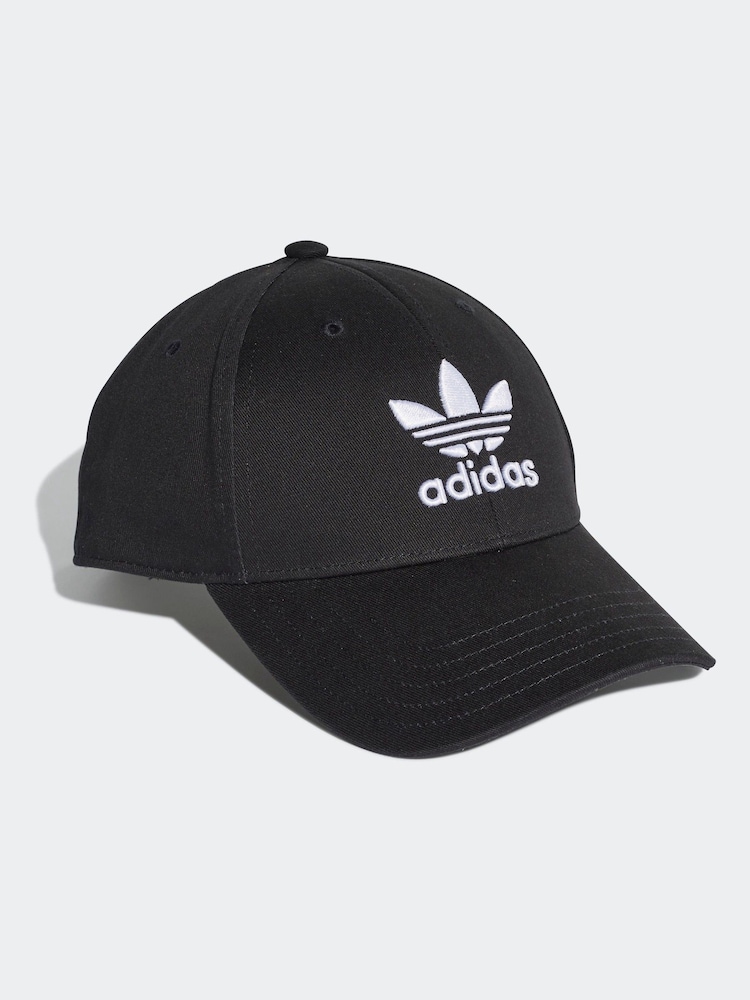 adidas Originals Dark Black Trefoil 100% Cotton Baseball Cap - Image 1 of 5
